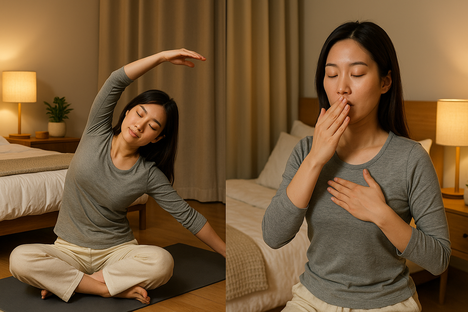 숙면을 부르는 수면 준비 스트레칭