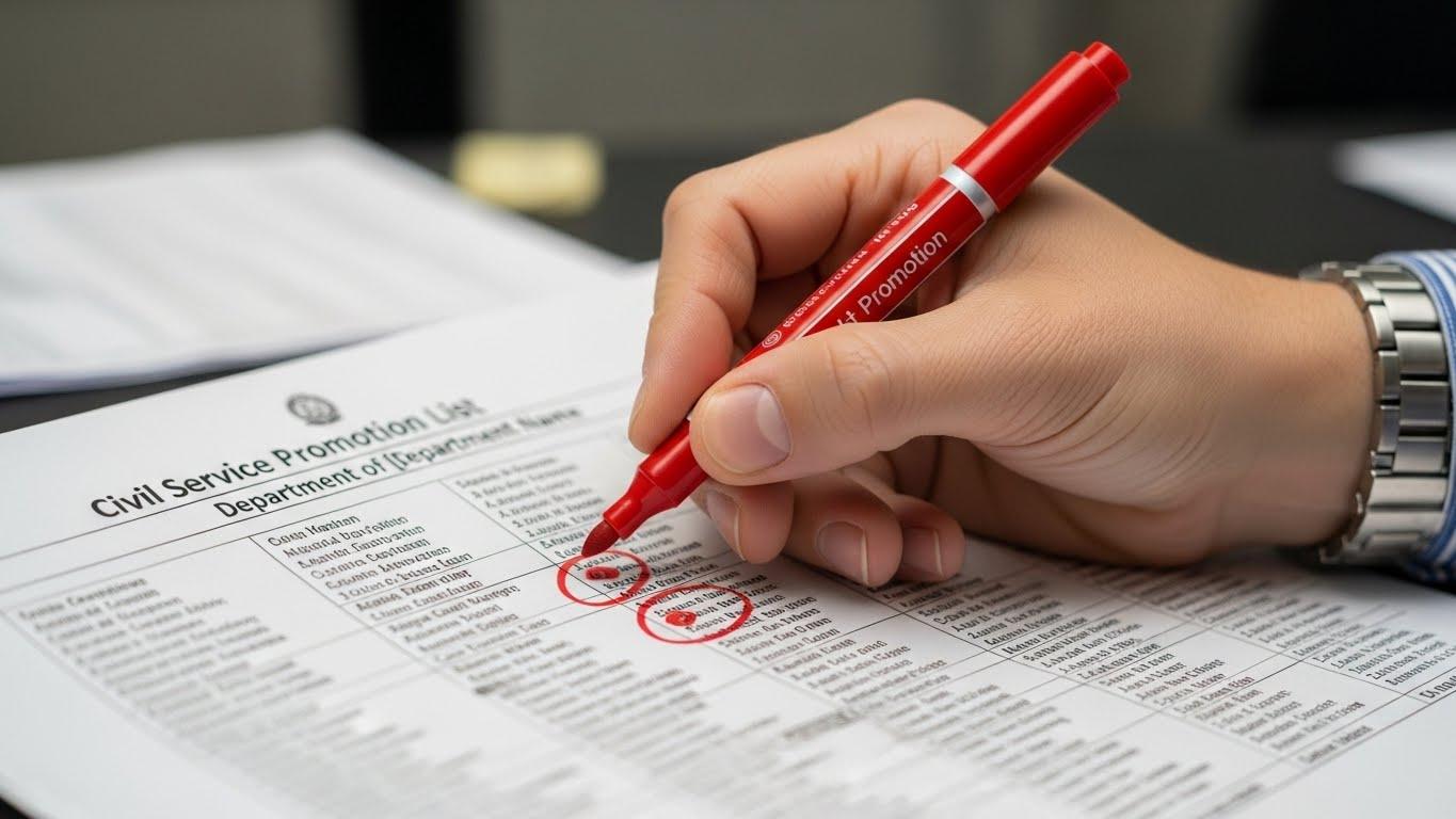 공무원 승진명부