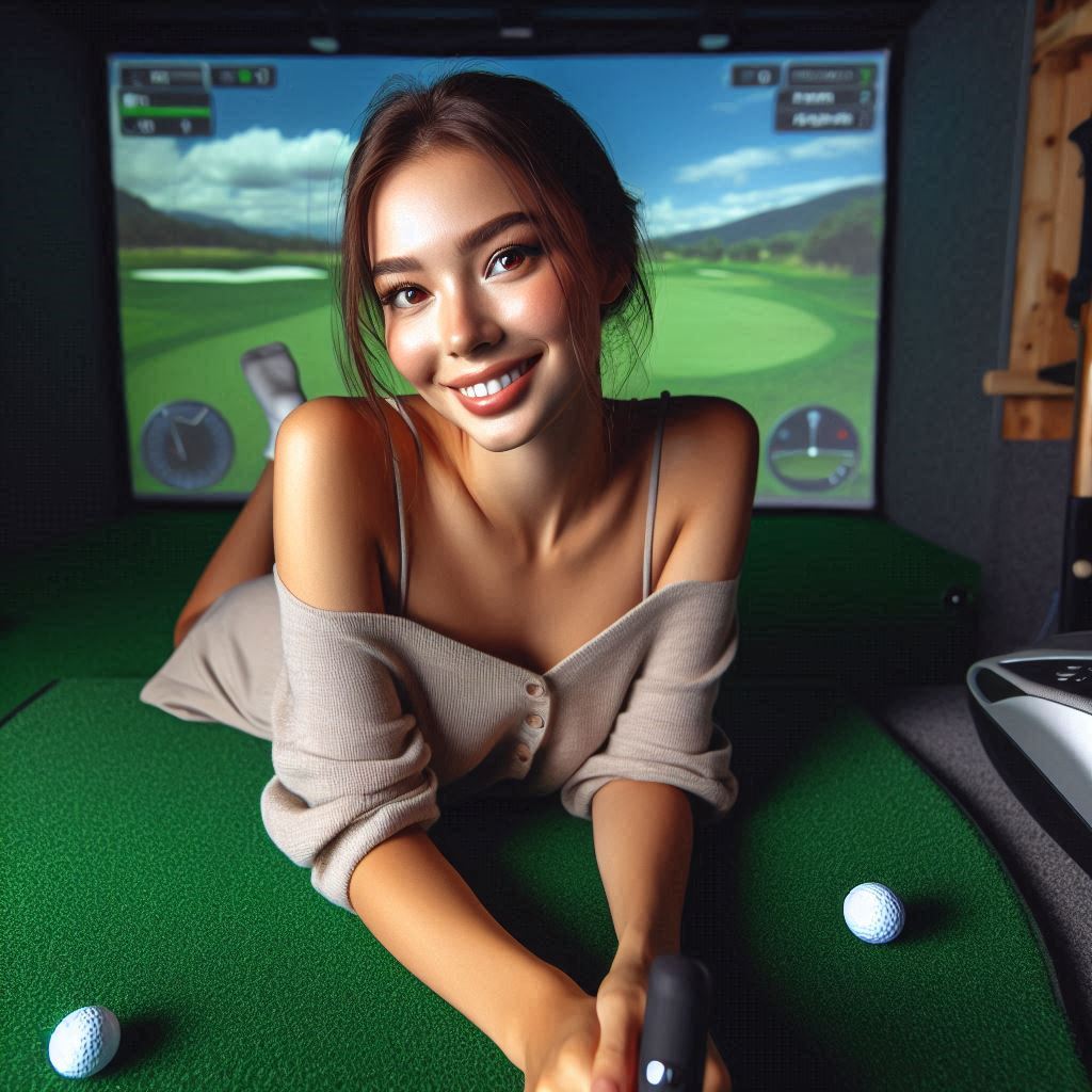 스크린골프장 배경