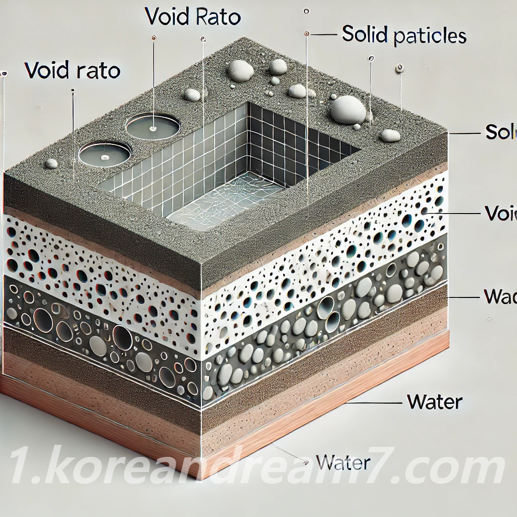 흙의 간극비 계산방법과 지반특성