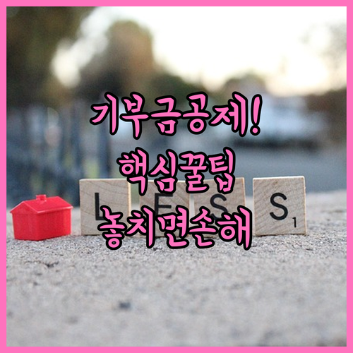종교단체 및 지정기부금 소득 공제 안..