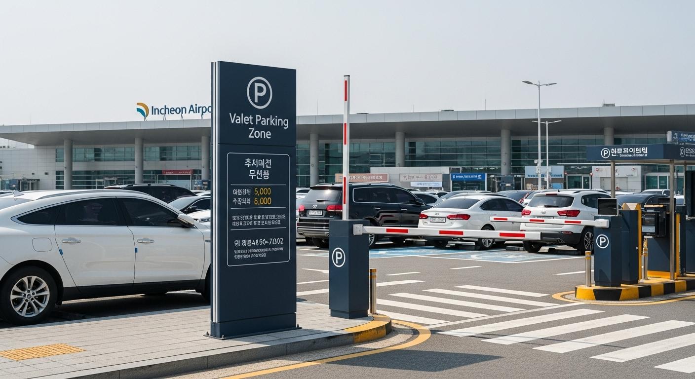 인천공항 발레파킹과 주차비