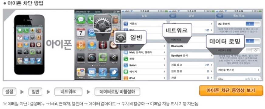 아이폰 차단방법