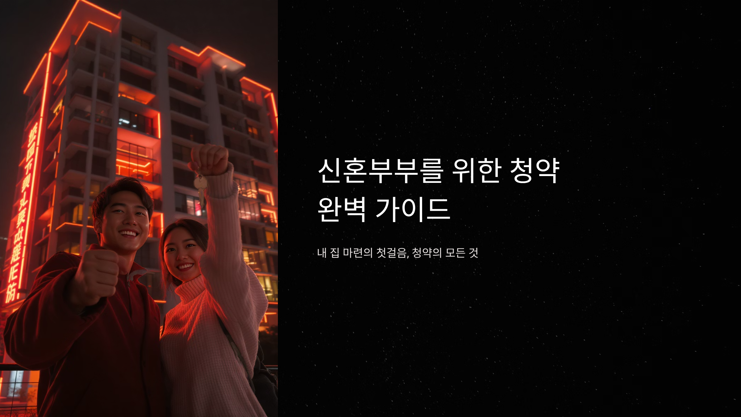 신혼부부 청약 우선순위 완벽 정리