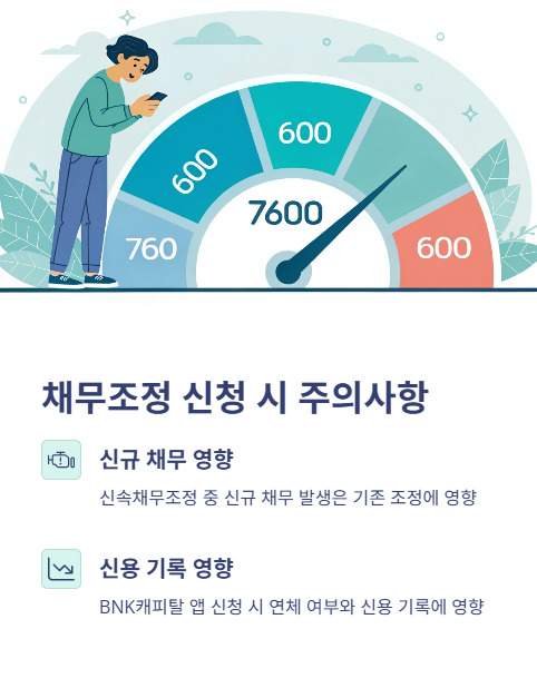 채무조정 신청 시 주의사항