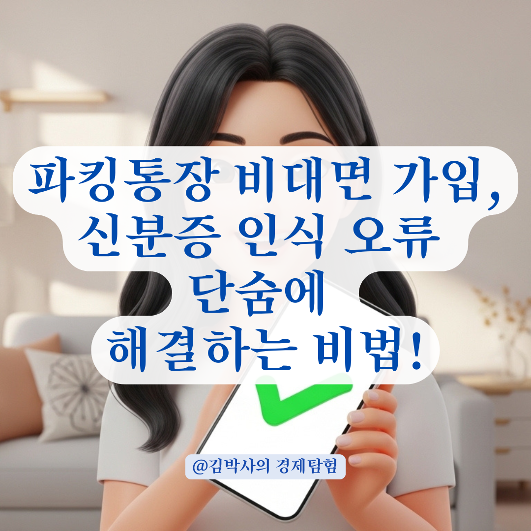 파킹통장 비대면 가입 시 의외로 실수하는 신분증 인식과 앱 설정 체크리스트 정리!