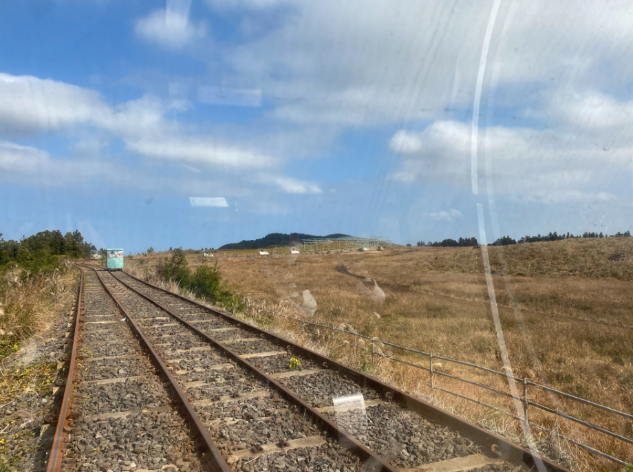 레일바이크 탑승 및 주변 자연경관
