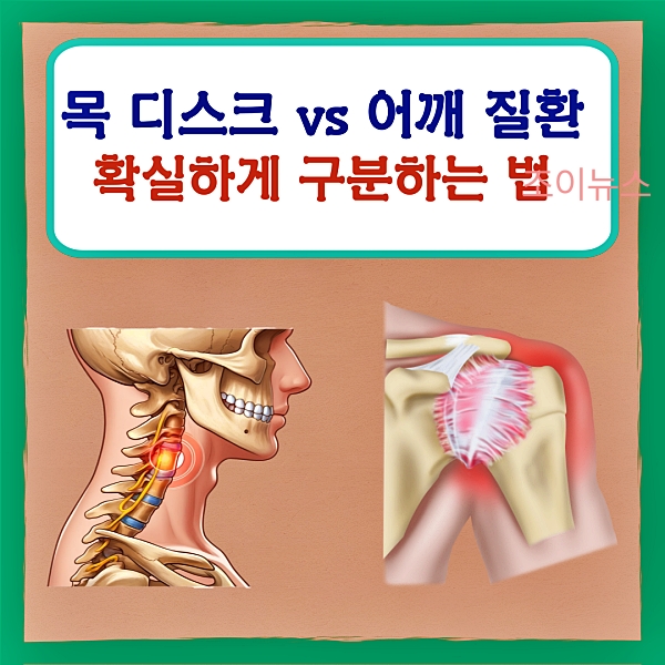 목 디스크 vs 어깨 통증, 확실하게 구분하는 방법