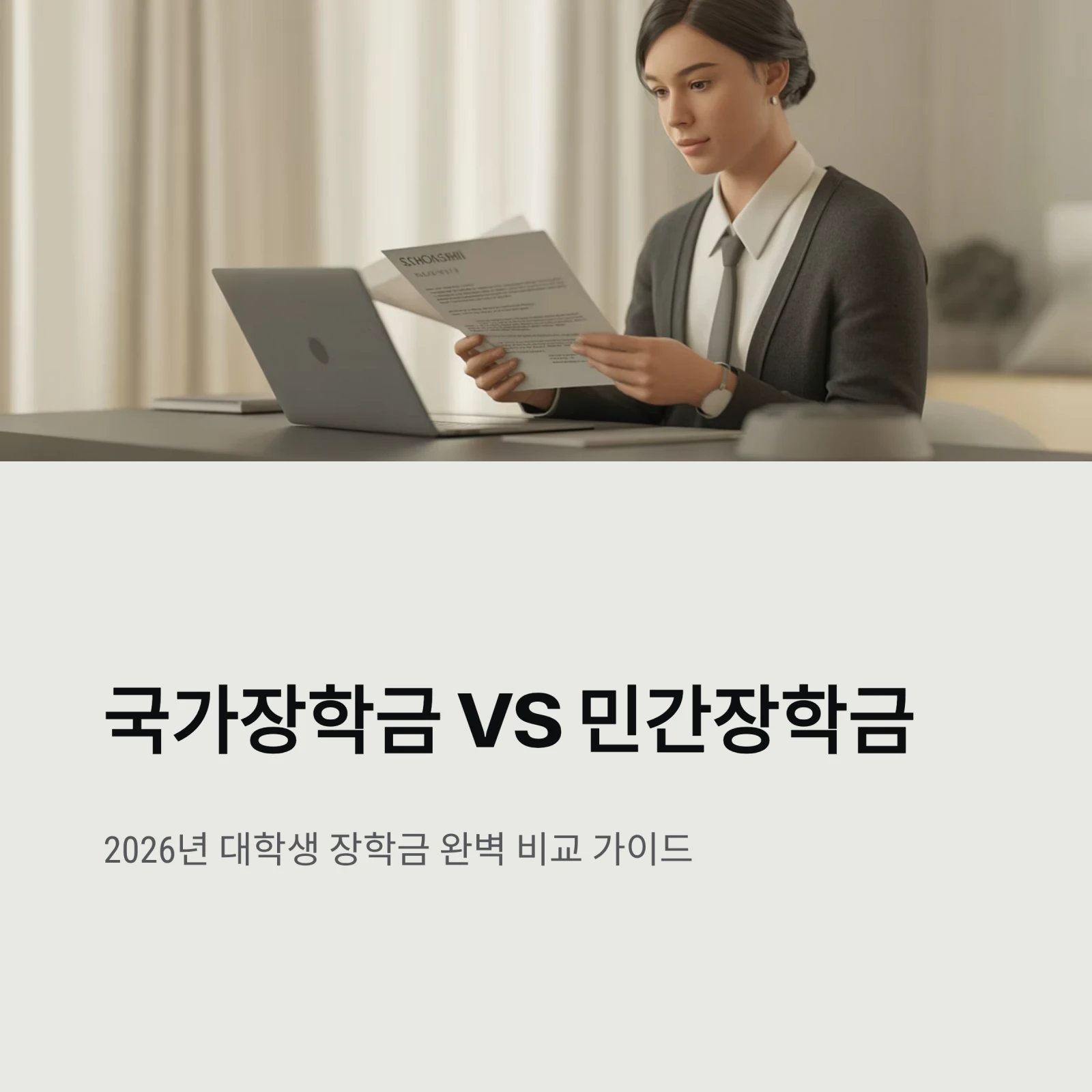 국가장학금 vs 민간장학금, 누가 더 유리할까?｜2026년 대학생 장학금 완벽 비교 가이드