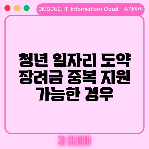 청년 일자리 도약 장려금 중복 지원 가능한 경우