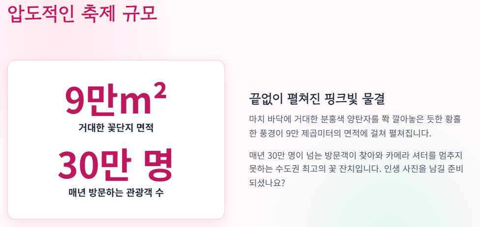 구리 코스모스 축제 일정