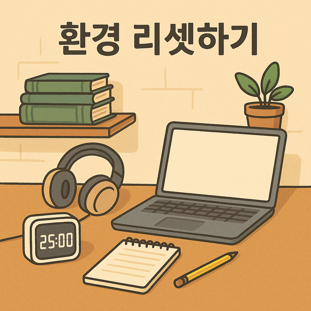 몰입을 위해 환경을 리셋하기