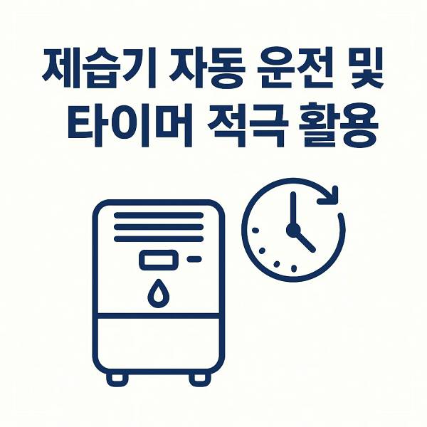 자동 운전 및 타이머 기능 활용