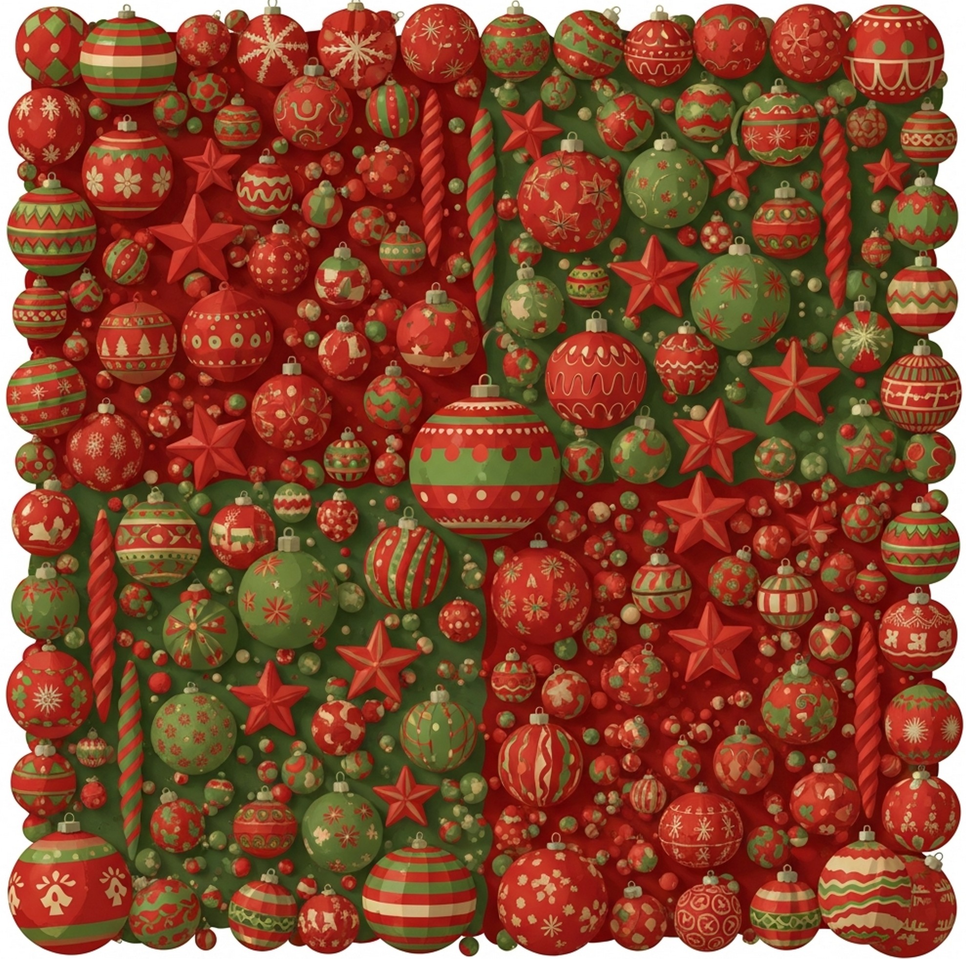 크리스마스 색감 장식