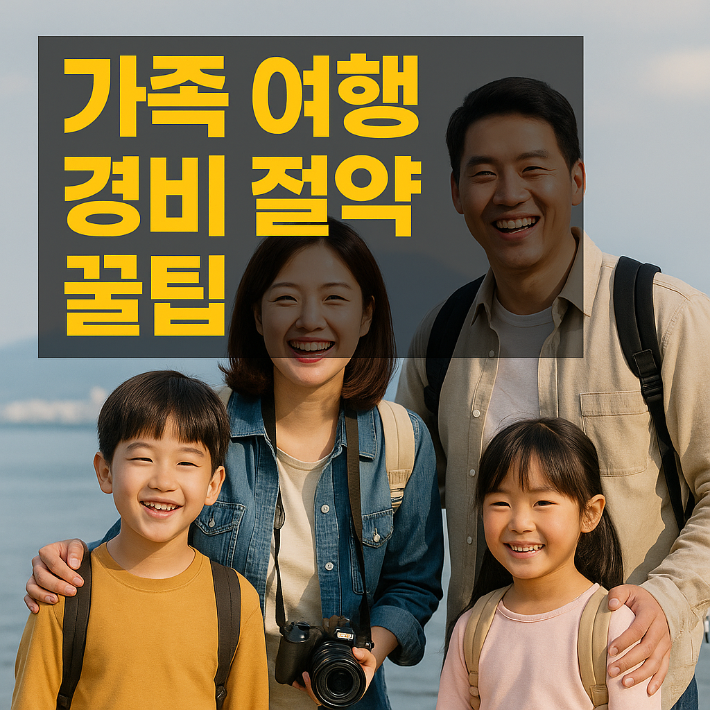 가족 여행 경비 절약 꿀팁