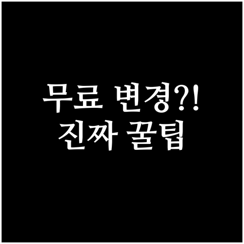 사천항공 좌석 변경 수수료 무료 조건..