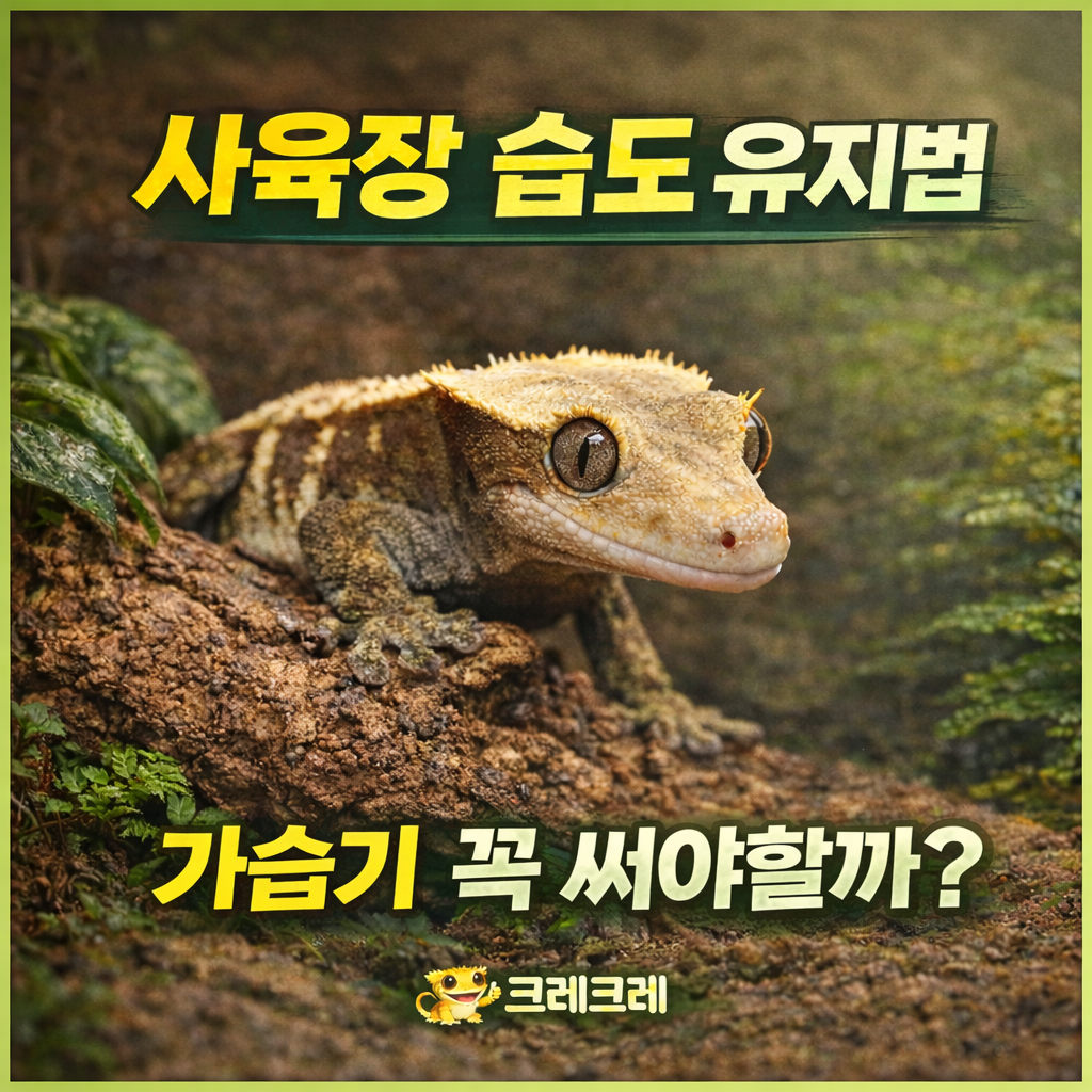 크레스티드게코 사육장 습도 유지 꿀팁
