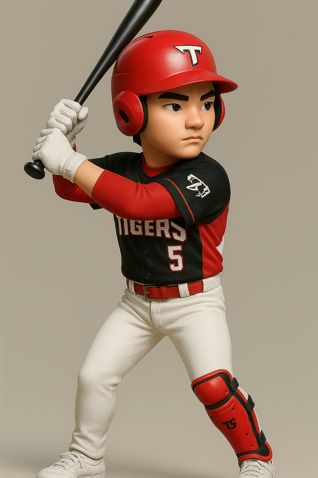 기아 타이거즈 선수를 3D 피규어로 변환시킨 이미지