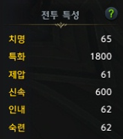 절정 창술사 전투 특성