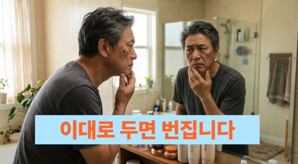 거울 보다 멈춤