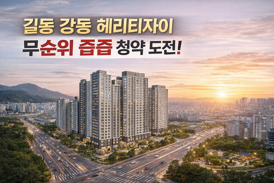 길동 강동 헤리티지자이 줍줍 마감 임박 총정리