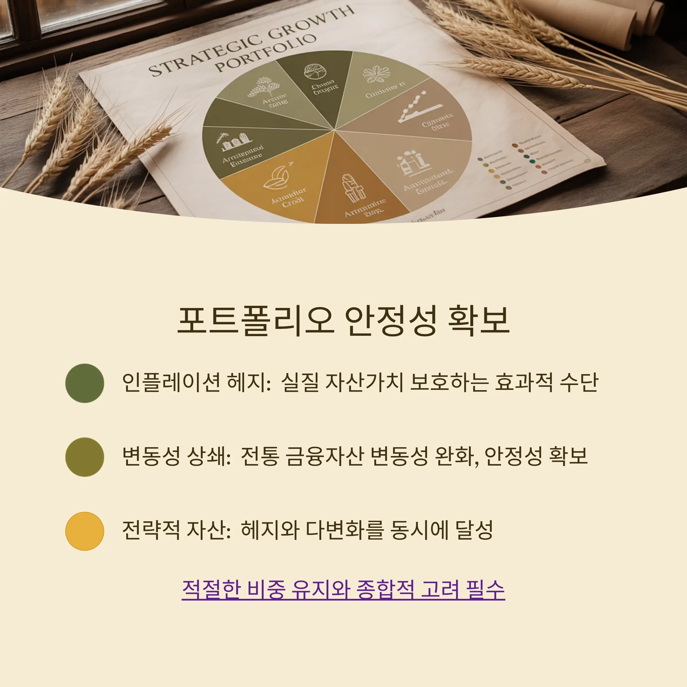 포트폴리오 안정성을 위한 원자재의 역할