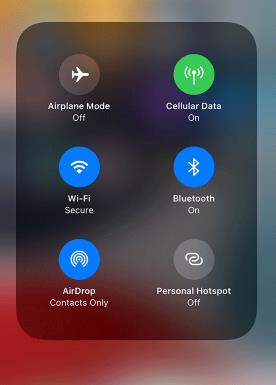 제어센터 네트워크 설정 화면