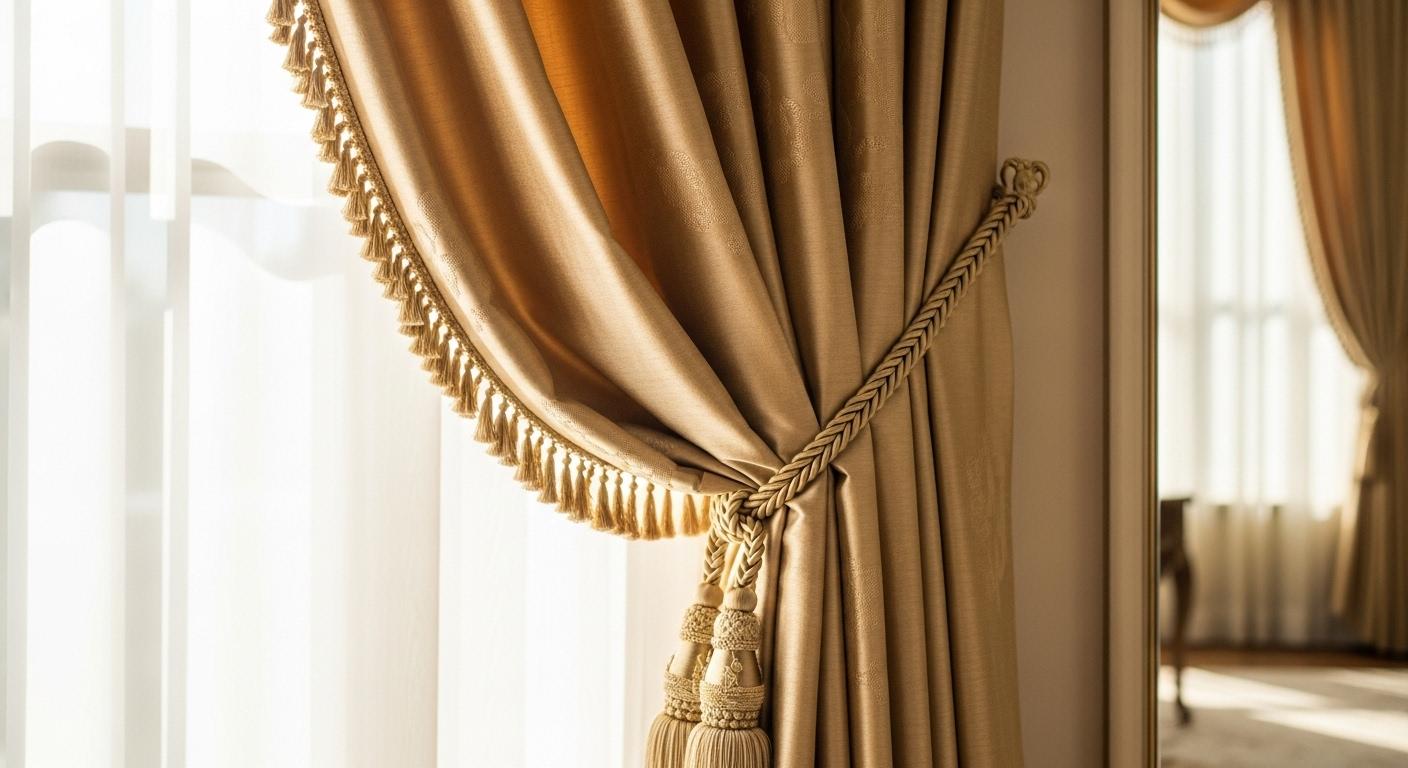 실크 커텐 저편