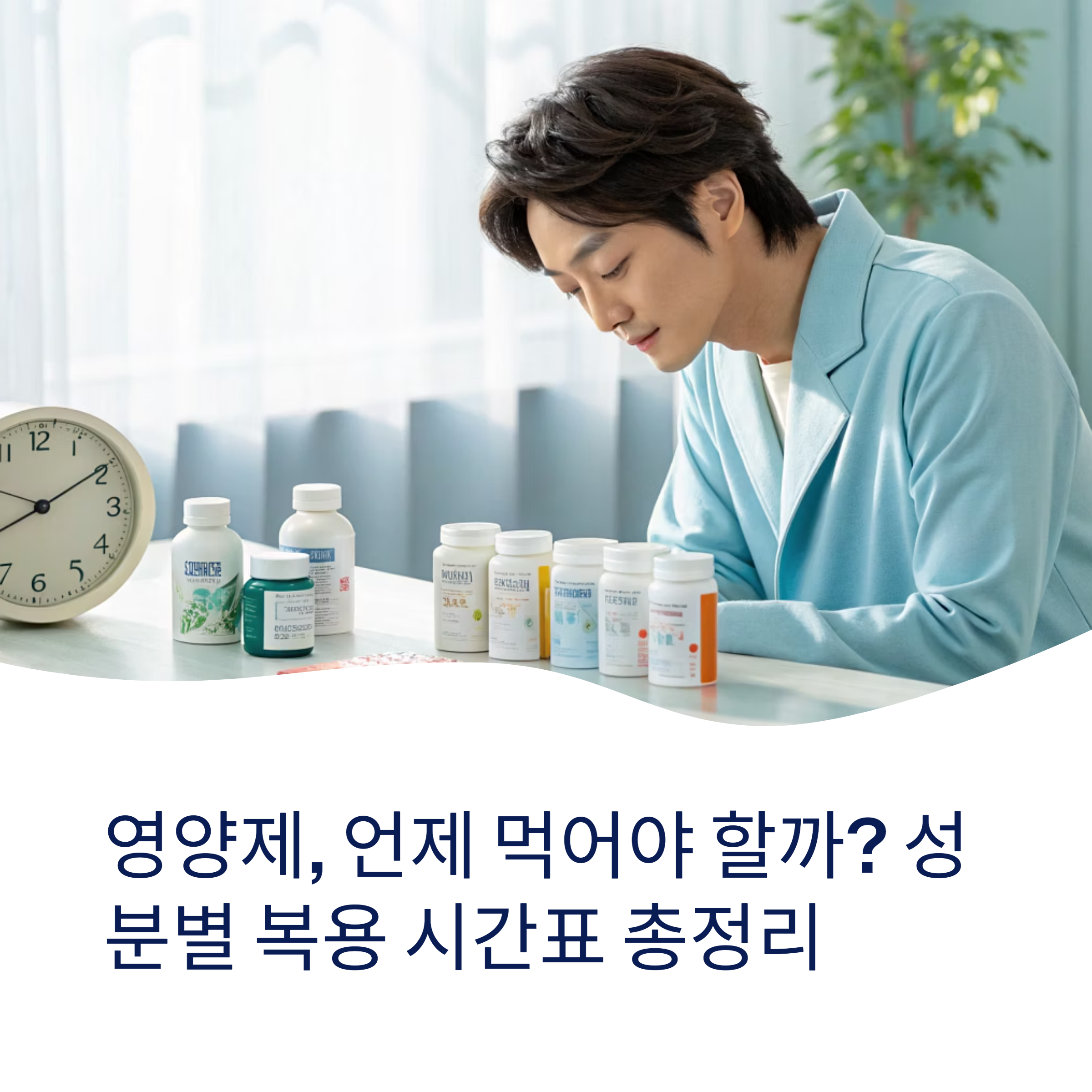 영양제, 언제 먹어야 할까?