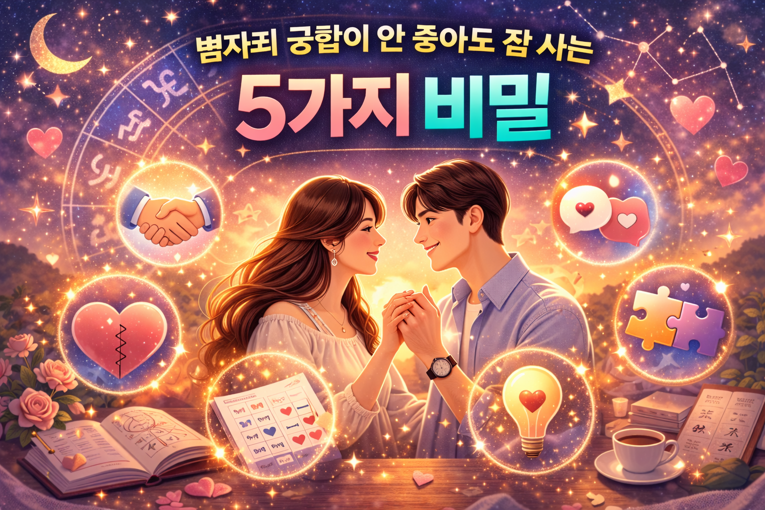 별자리 궁합이 안 좋아도 잘 사는 사람들의 5가지 비밀