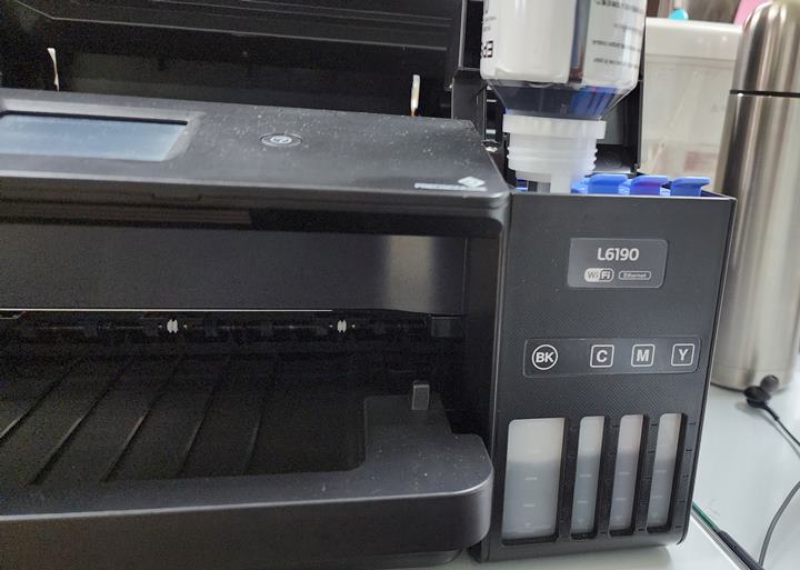 잉크 충전 잔량 확인