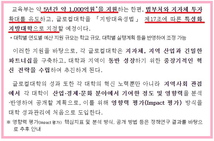 글로컬대학-사업추진-예비지정-발표