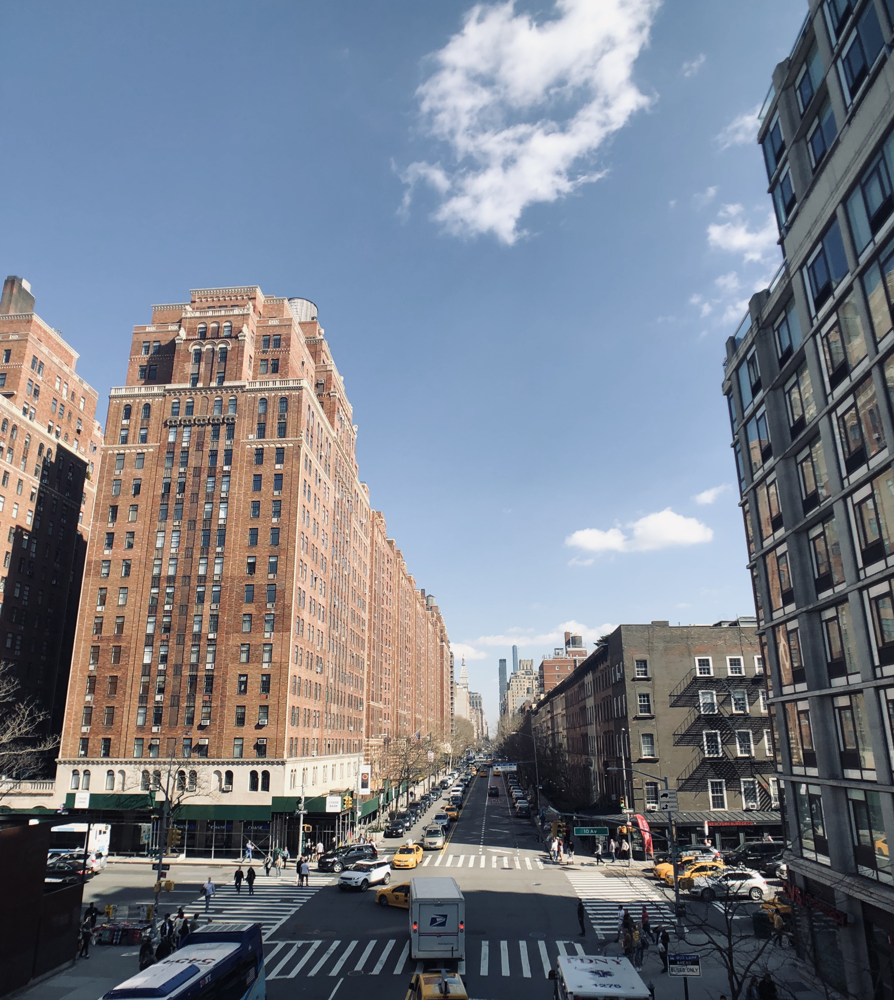 하이라인파크에서 보는 뉴욕의 모습