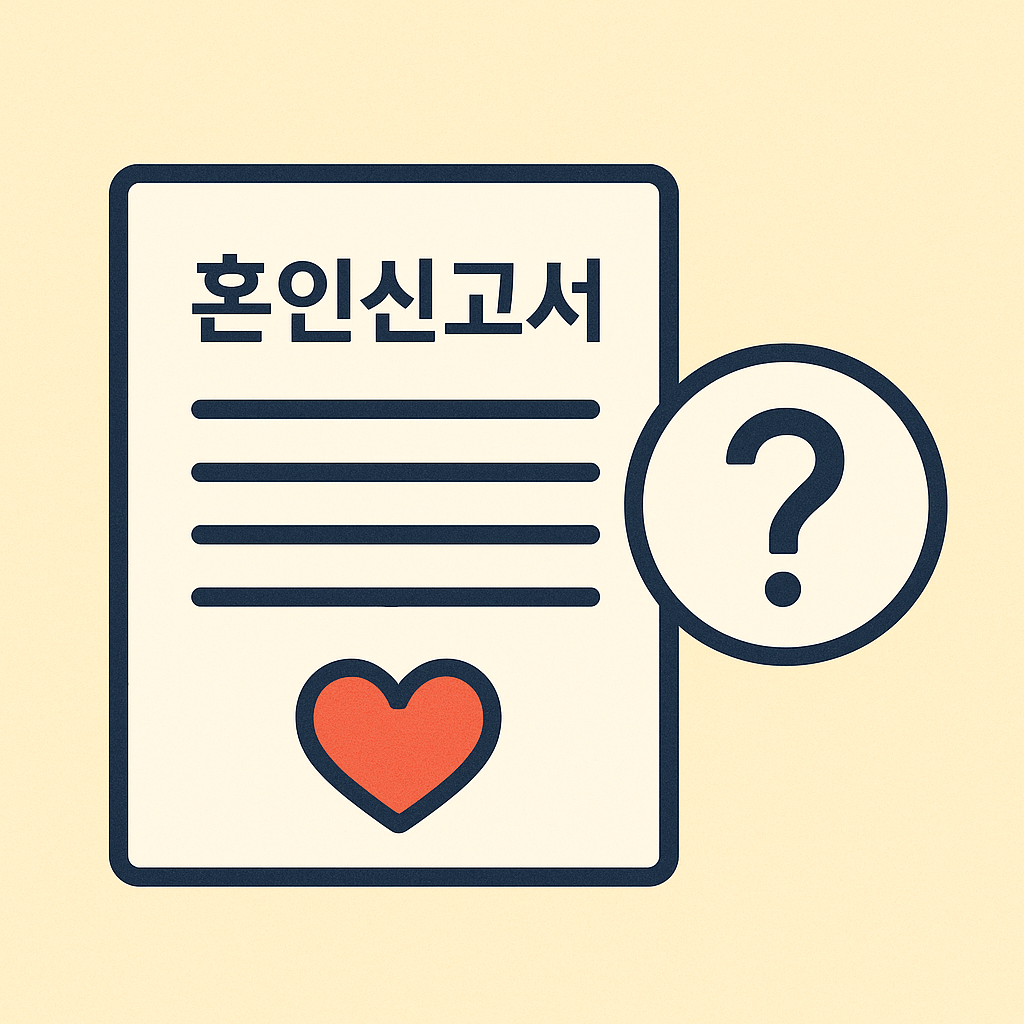 혼인신고 서류
