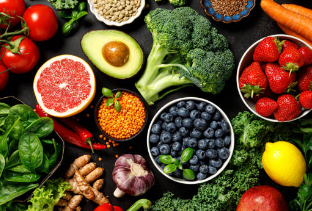 섬유질이 풍부한 채소