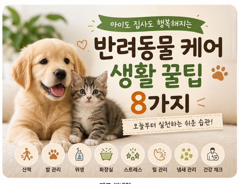 반려동물 케어 생활 꿀팁 8가지