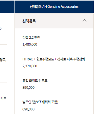 팰리세이드 가격