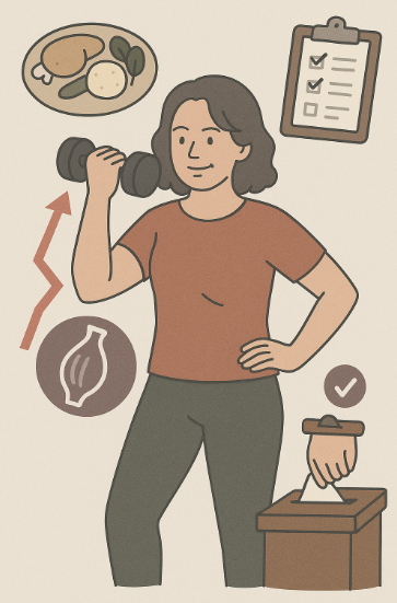 40대 여성 근육 유지