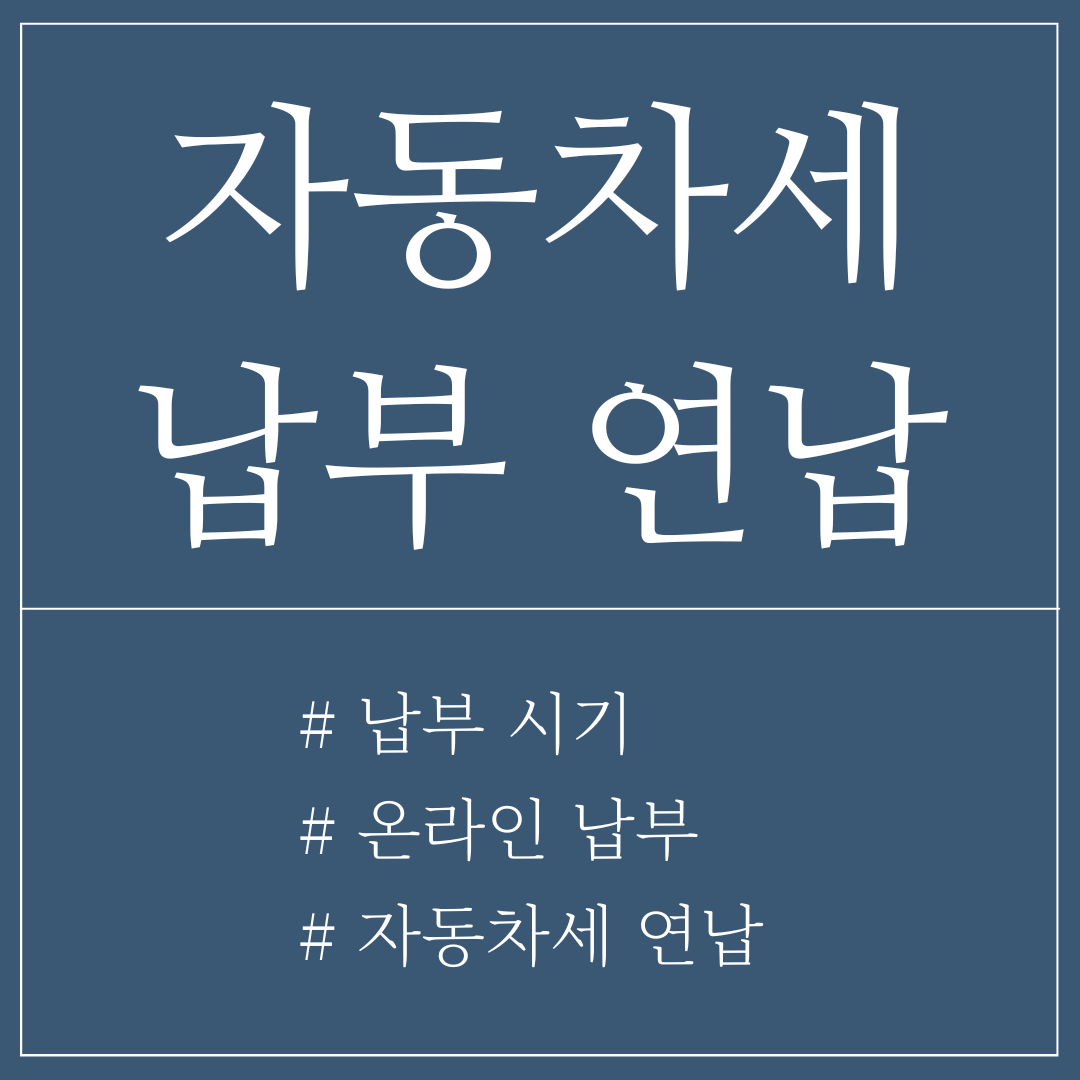 자동차세납부