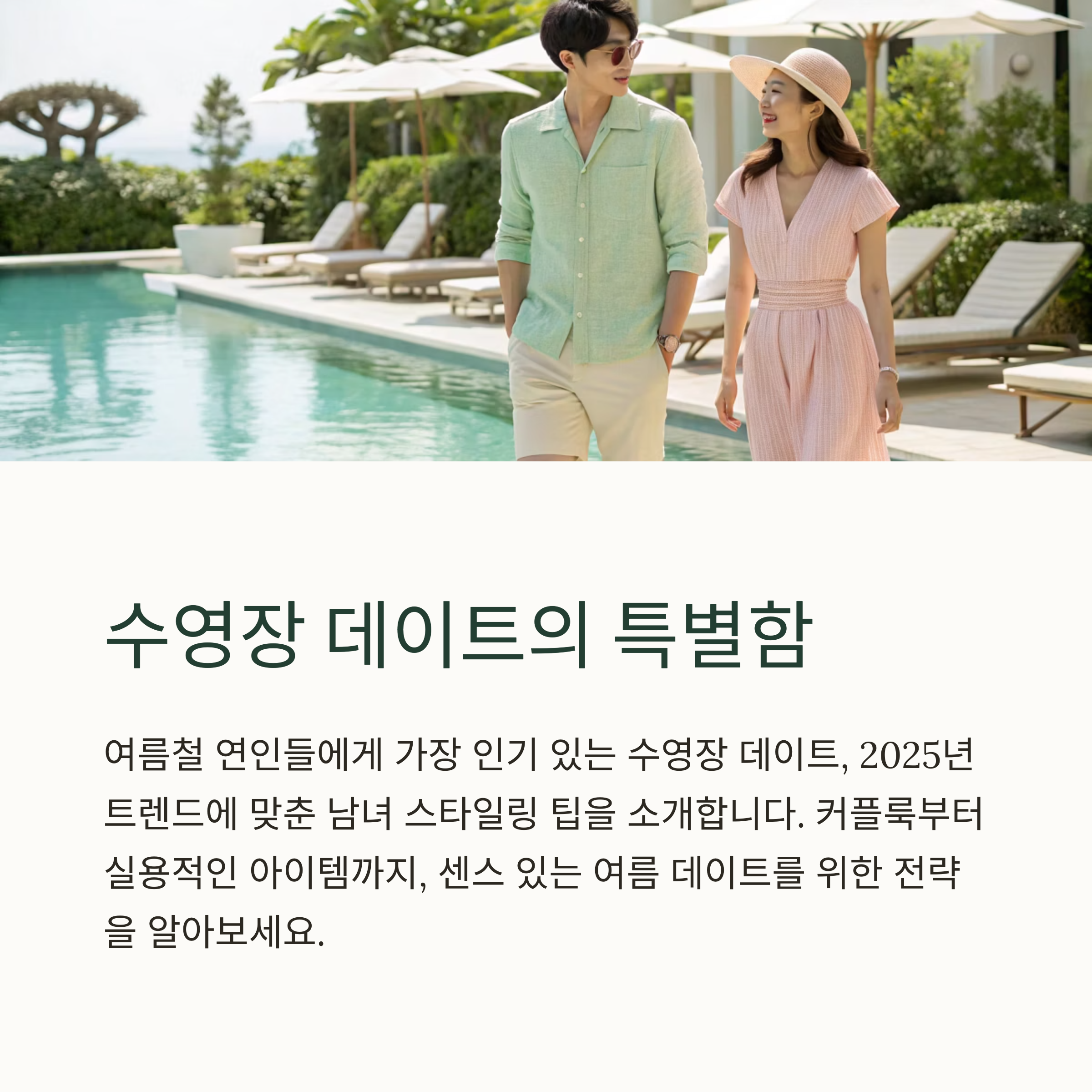 수영장 데이트의 특별함