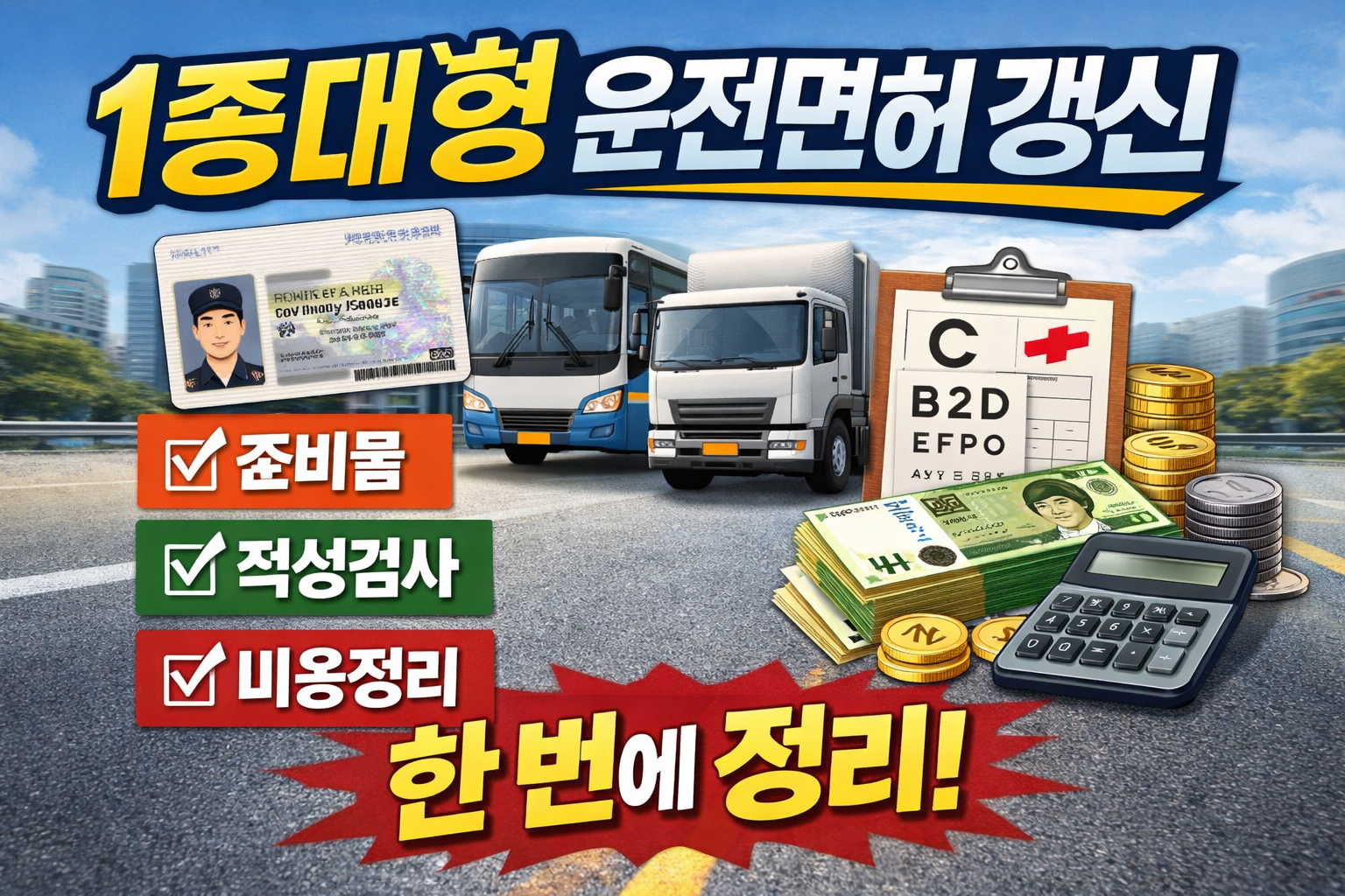 1종대형 운전면허 갱신