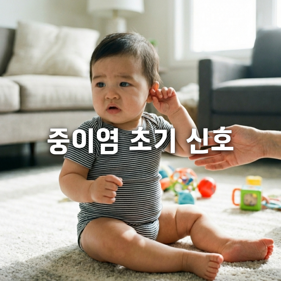 아기 계속 귀 만지면 의심하세요👂 중이염 전조증상 총정리