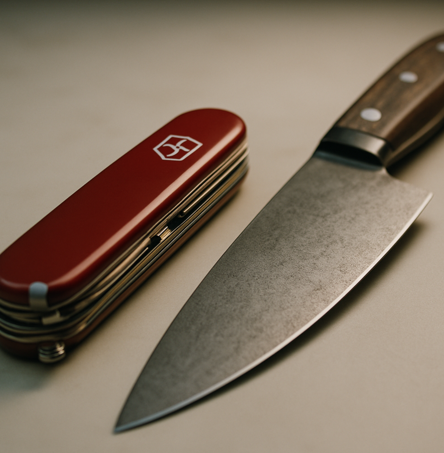 만능 맥가이버칼 vs 잘 벼린 전문가의 칼