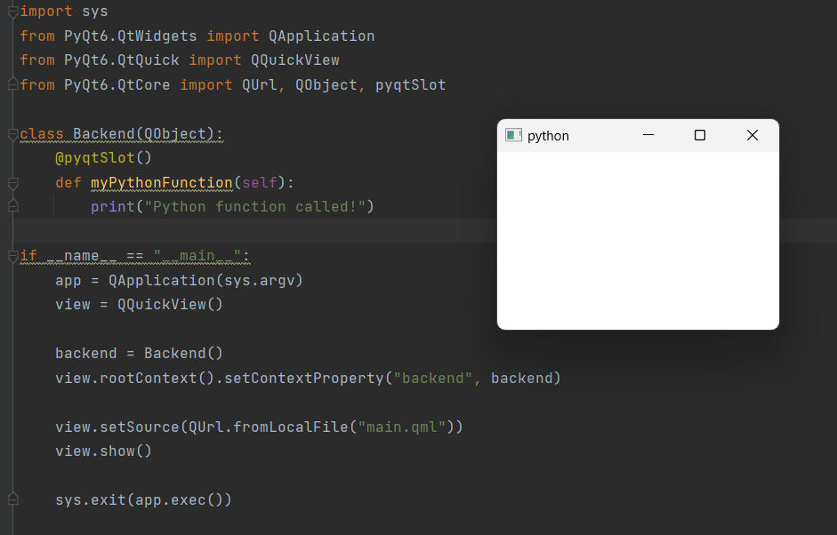 PyQt6 QML