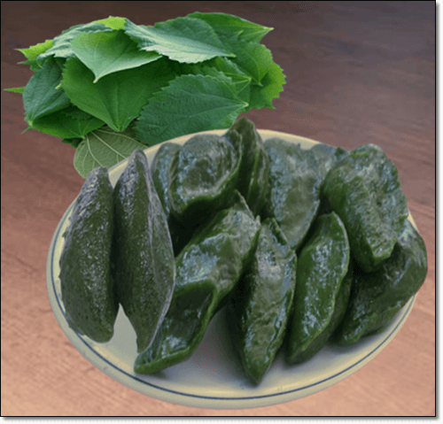 모싯잎과 모시떡