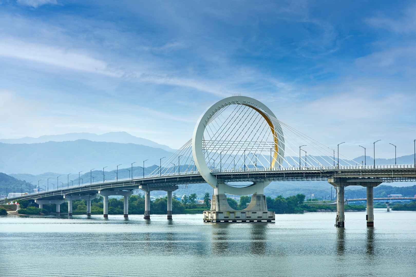 춘천대교 분수