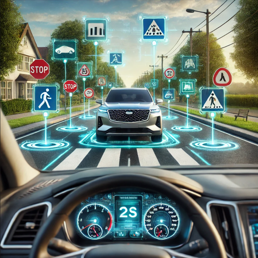 도로의 교통 표지판을 인식하는 교통 표지 인식 시스템