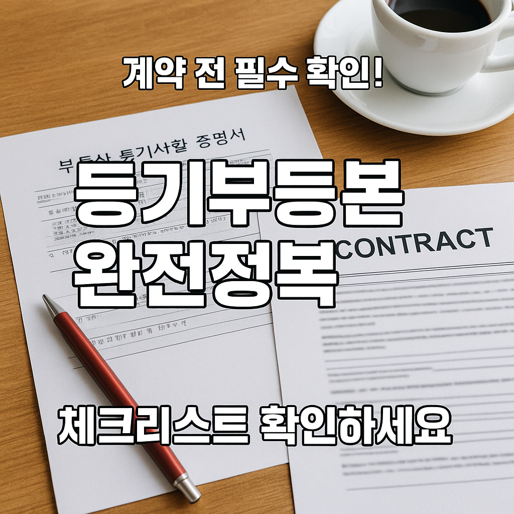 [2편] 등기부등본 완전정복! 전세계약 전에 반드시 확인할 3가지 포인트