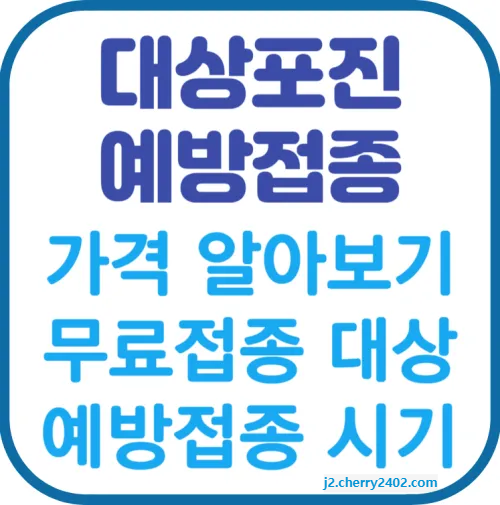 대상포진 예방접종