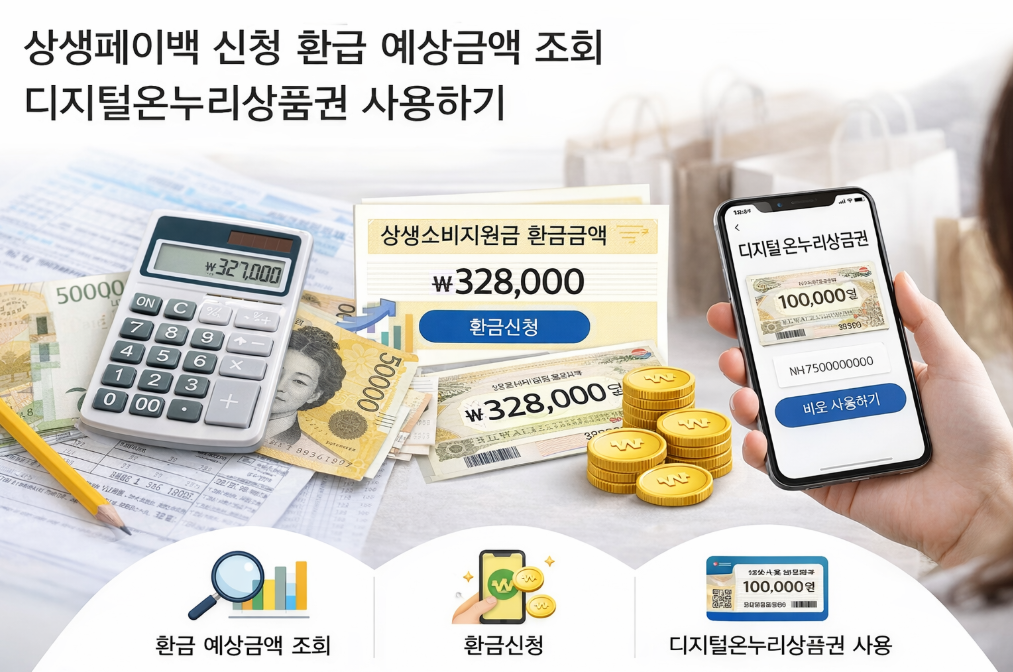 상생페이백 환급금 조회부터 디지털온누리상품권 사용까지 한번에